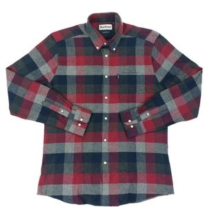 Barbour Stapleton Plaid Flannel Shirt Medium